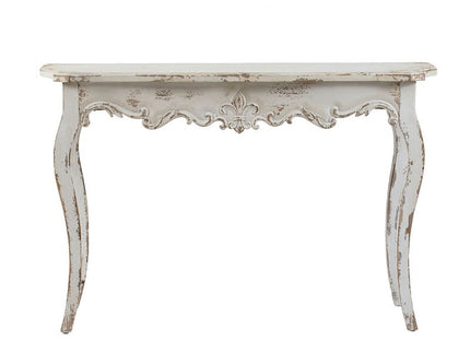 Slimline wash Console Table, For Hallway Living Room Bedroom - White Washed
