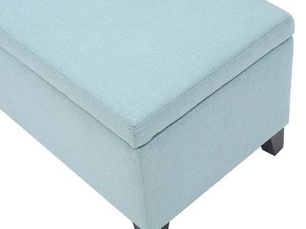 Contemporary Storage Ottoman Bench With Upholstery