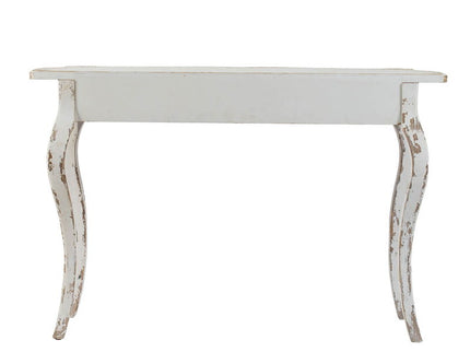 Slimline wash Console Table, For Hallway Living Room Bedroom - White Washed