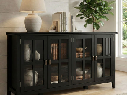 Artisan - Handcrafted Wide 4 Door Storage Cabinet