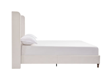Harper - Tall Headboard Upholstered Bed / High Headboard / Elegant Simplicity / No Box Spring Needed