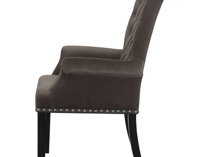 Norwich - Dining Arm Chair With Button Tufting And Rolled Top