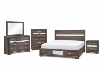 Ryder - 5 Piece Bedroom Set With Drawer Footboard