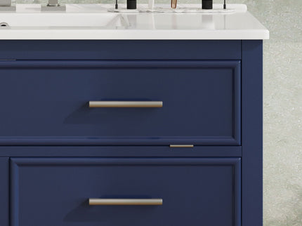 Bathroom Vanity With Ceramic Sink, Tip Out Tray & 2 Full Extension Drawers