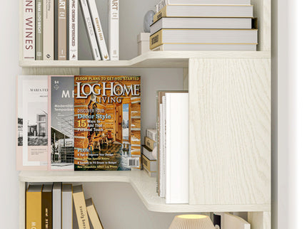 L-Shaped Design Corner Bookshelf