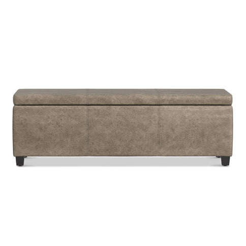 Avalon - Storage Ottoman Bench - Brown