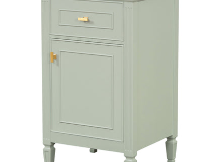Bathroom Vanity With Sink, Adjustable Shelf, Tilt-Out Drawer