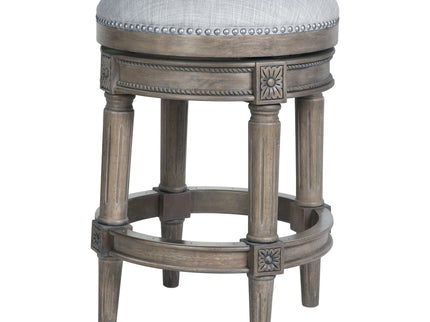 Rustic Elegance Backless Swivel Stool