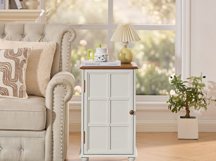 Floor Cabinet With Adjustable Shelf, Storage For Entryway