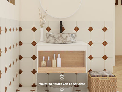 Floating Bathroom Vanity With Vessel Sink