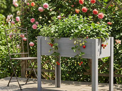 Raised Garden Bed With Legs, Elevated Planter Box For Outdoor Plants