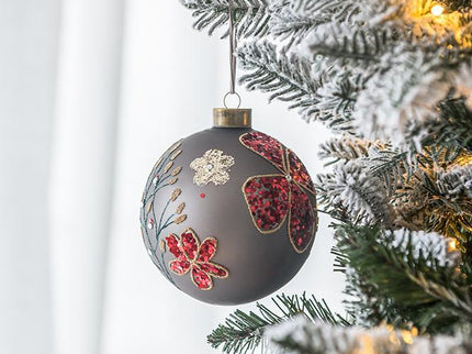Glass Decorative Hanging Ball Christmas Tree Ornaments For Holiday Party Decorations