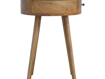 Nordic Chestnut Circular Nightstand