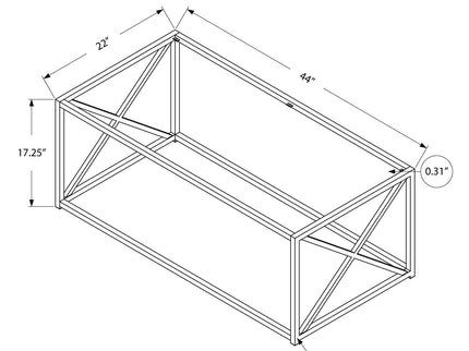 Table, Rectangular, Contemporary & Modern - Chrome