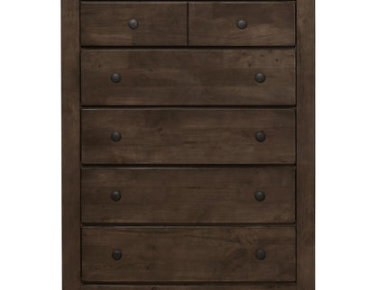 5 Drawer Chest, 1 Piece - Brown