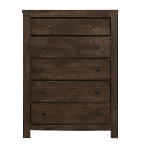 5 Drawer Chest, 1 Piece - Brown