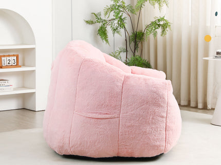 Beanbag Chair, Beanbag Sofa Chair With Armrests Stuffed High Density Foam