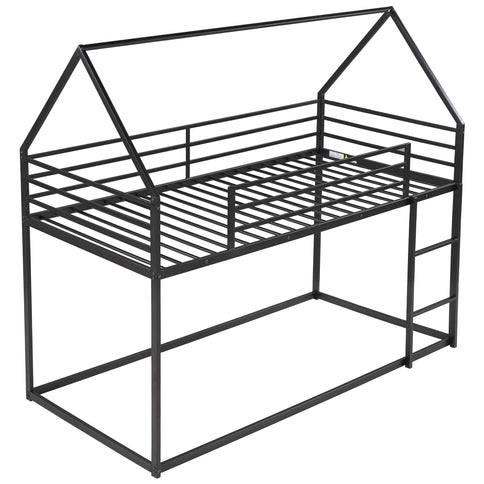 House Bunk Bed With Built In Ladder