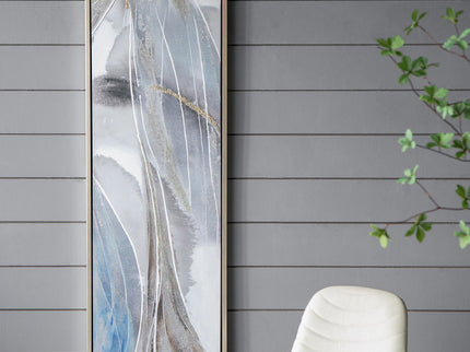 Elongated Modern Abstract Oil Paintings, Wall Art For Living Room Dining Room Bedroom Office Entryway (Set of 2) - Multicolor