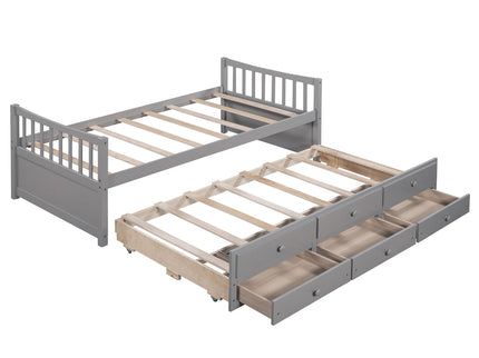 Twin Size Daybed With Trundle And Drawers