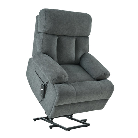 Oversized Power Lift Recliner Chai With Remote Control, Side Pocket, Spacious Seat