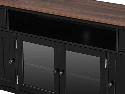 Extra Large TV Stand, Entertainment Center With Storage Cabinets