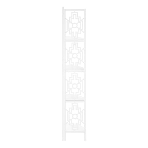 Bookshelf, Bookcase, Etagere, 4 Tier Corner, For Office, Transitional