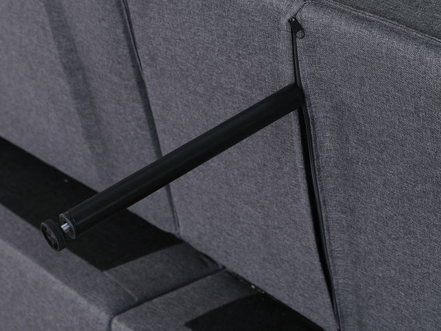 Zoey - Convertible Sleeper Loveseat With Side Pocket