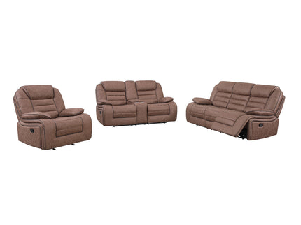 Lucius - Glider Recliner With Manual Recline - Brown