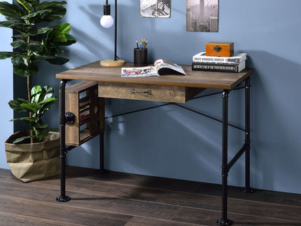 Endang - Writing Desk - Weathered Oak / Black