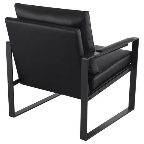 Goldbriar - Upholstered Track Arm Accent Chair - Black