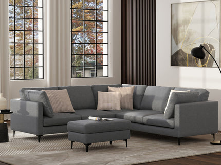 Ava - Mid Century Corner Sectional Sofa Handcrafted