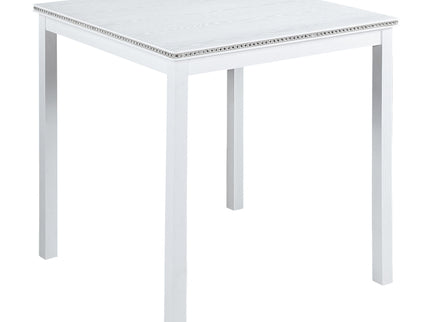 5 Piece Counter Height Table Set, Square Table And 4 Upholstered Chairs