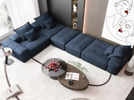 Modern Oversized Diy Combination Modular Sectional Sofa & Pillows