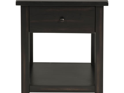 Castleton - 1 Drawer Wood End Table With Shelf
