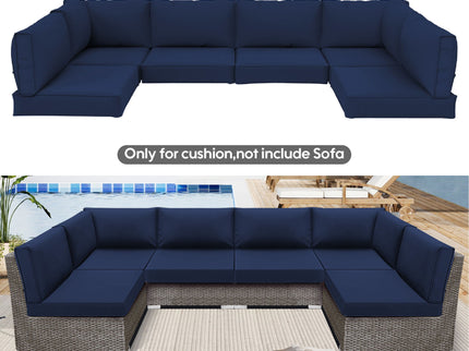 Outdoor Deep Seat Cushions For Patio Furniture Replacement, Cushion Set For Sectionals