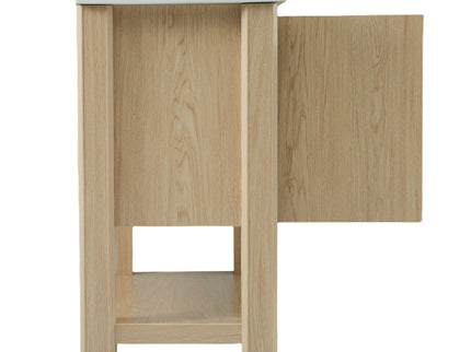 Modern Bathroom Vanity With Rectangle Ceramic Sink, Soft Closing Doors