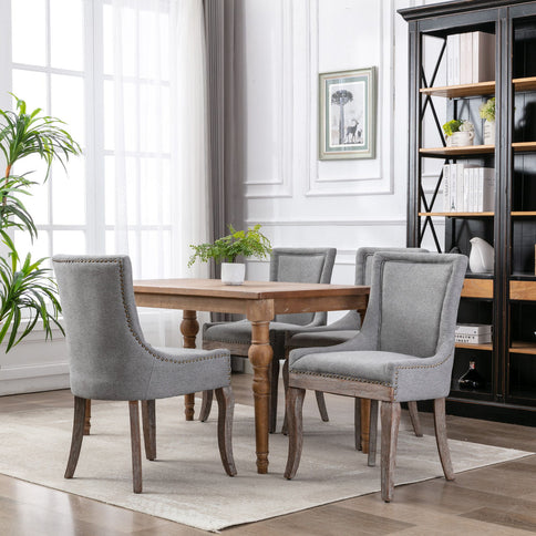 Ultra - Side Dining Chair, Nail Head (Set of 2)
