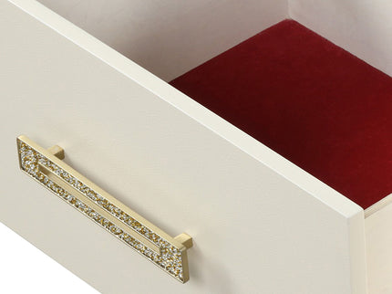 Jasmine - Nightstand With Side LED Lightning - Beige