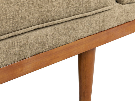 Retro Modern Loveseat With Button Tufted Upholstery