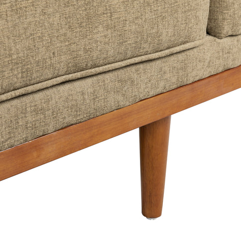 Retro Modern Loveseat With Button Tufted Upholstery