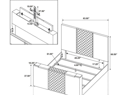 Yates - Panel TV Bed With Motorized Lift