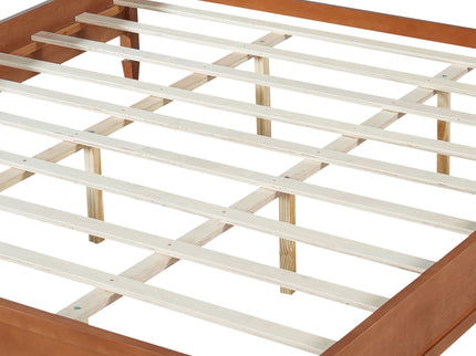 Classic Platform Bed Frame With Panel Headboard