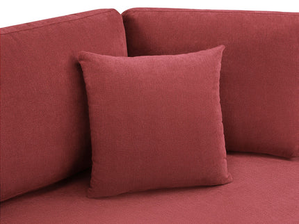 Modern 3 Seater Upholstered Sofa With Curved Design