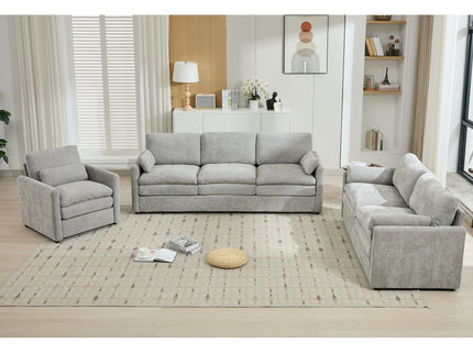 Cozy Upholstered Sofa Set For Living Room
