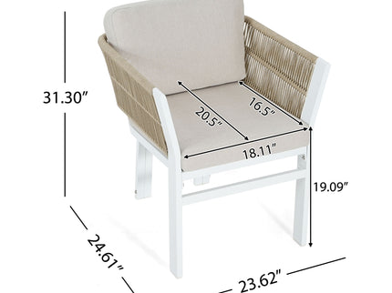 Outdoor Dining Chair, All-Weather Patio Seating For Backyard (Set of 2)