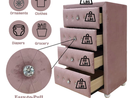 Reggie - Chest - Pink