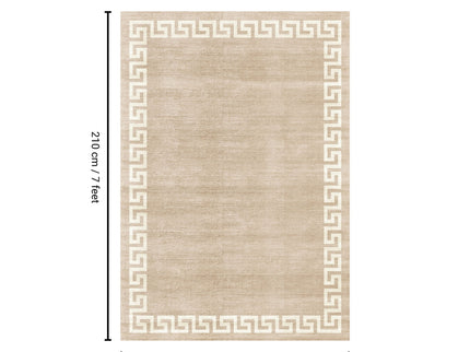Toucan - 5' X 7' Washable Non - Slip Area Rug - Beige
