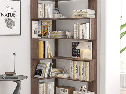 L-Shaped Design Corner Bookshelf