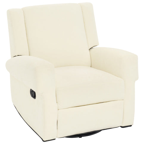 Manual Recliner Chair With Swivel Rocker Function, Dual Recline Angles
